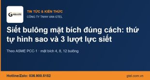 Siết bulông mặt bích đúng cách: thứ tự hình sao và 3 lượt lực siết theo ASME PCC-1 Thứ tự siết bulông mặt bích hình sao theo ASME PCC-1 – CÔNG TY TNHH VAN GTEL